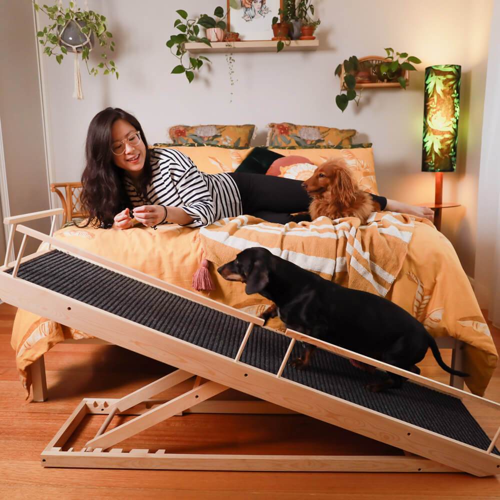 Heeve Pet Products Heeve 'Up-Ya-Get' Wooden Dog Ramp For Beds & Couches