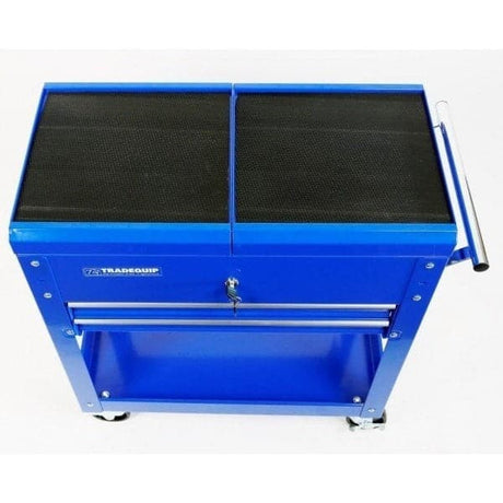 TradeQuip Workshop Tool Trolley 2 Drawer Lockable Sliding Top - TradeQuip - Ramp Champ