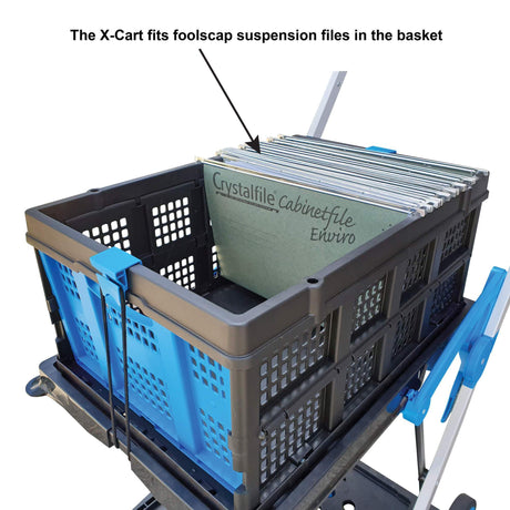 Troden Extra Basket to suit X-Cart Folding Office & Workplace Trolley - Troden - Ramp Champ