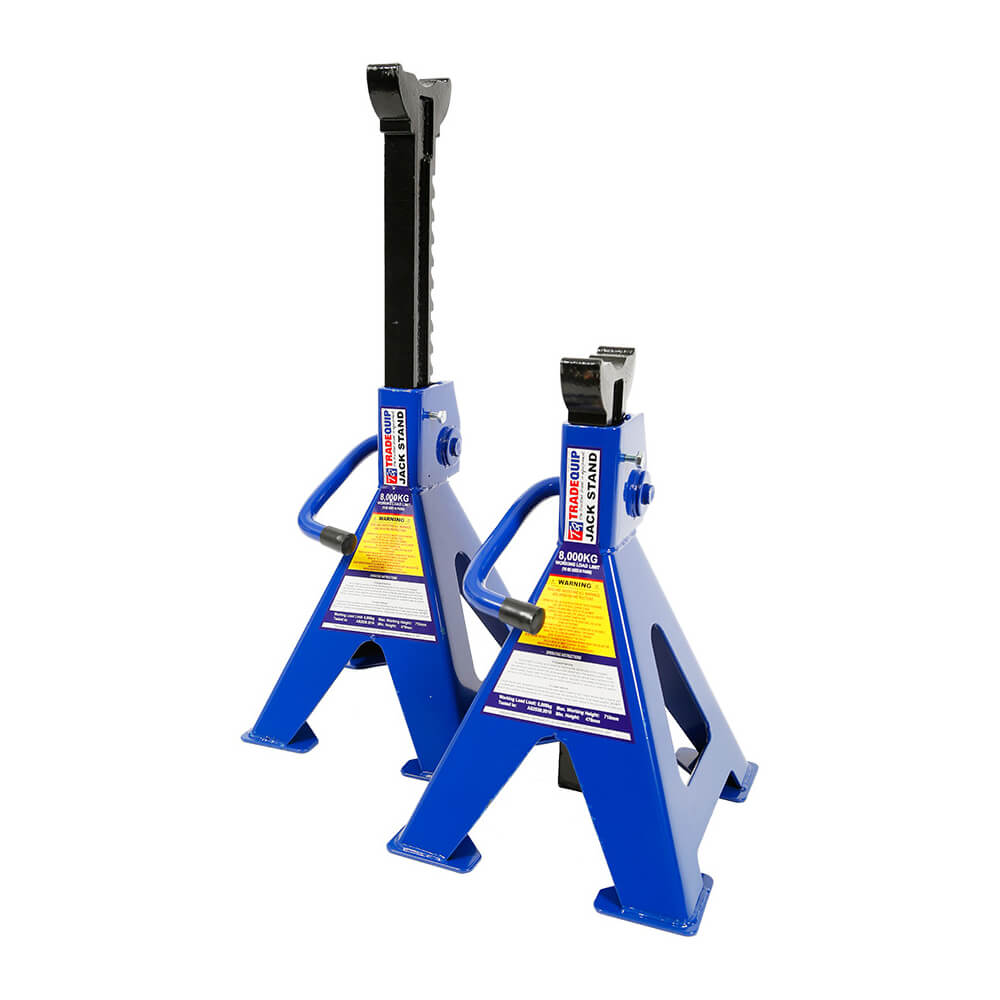 TradeQuip Workshop Equipment TradeQuip 8,000kg Heavy Duty Steel Jack Stands