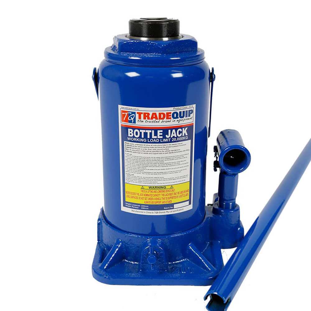 TradeQuip Bottle Jack Hydraulic, 20 Tonne - Ramp Champ