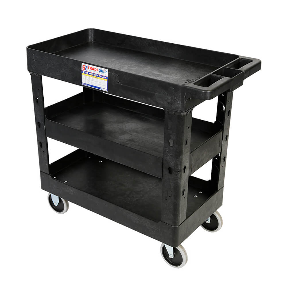 TradeQuip Workshop Equipment TradeQuip Professional Plastic Workshop Trolley 3 Tool Trays