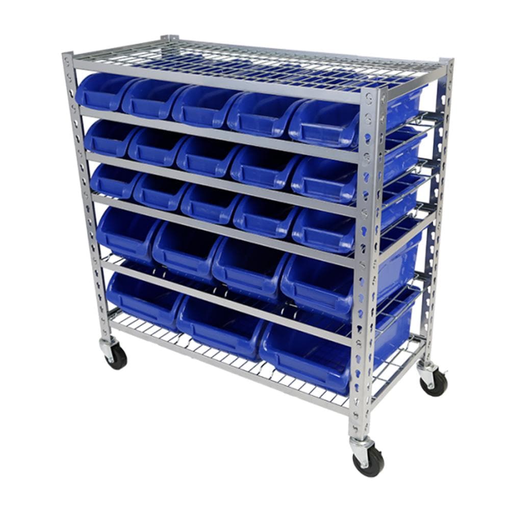 TradeQuip Parts Storage Bin Rack 22 Parts Bins — Ramp Champ