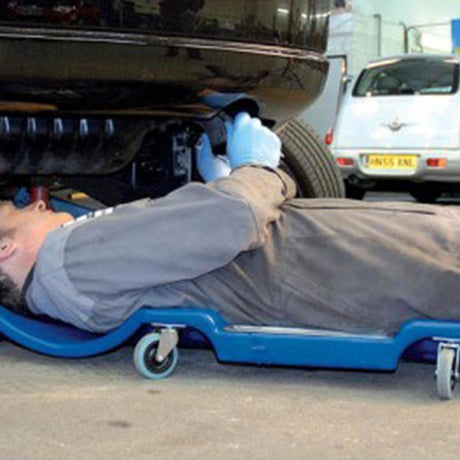 TradeQuip Professional Blue Mechanics Creeper with Head Rest - TradeQuip - Ramp Champ