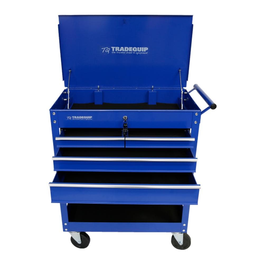 TradeQuip Professional Workshop Tool Trolley 4 Drawer Lockable Top - TradeQuip - Ramp Champ