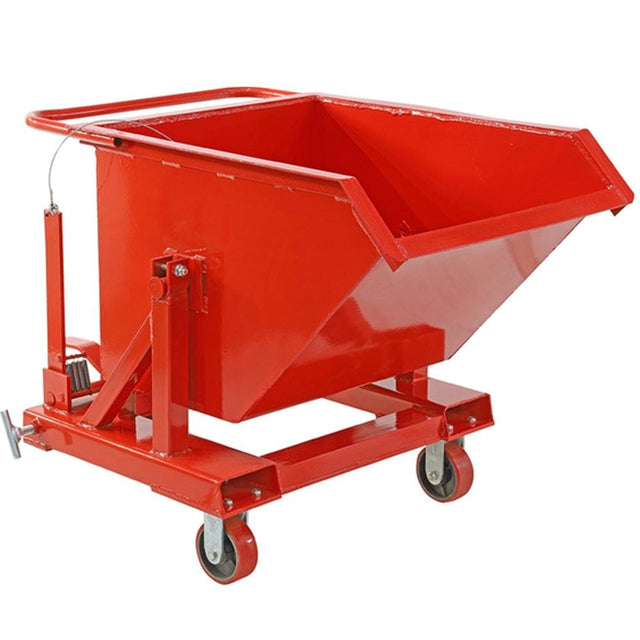 Troden Workshop Equipment Troden Lightweight Painted Forklift Waste Tipping Bin - 350kg Capacity