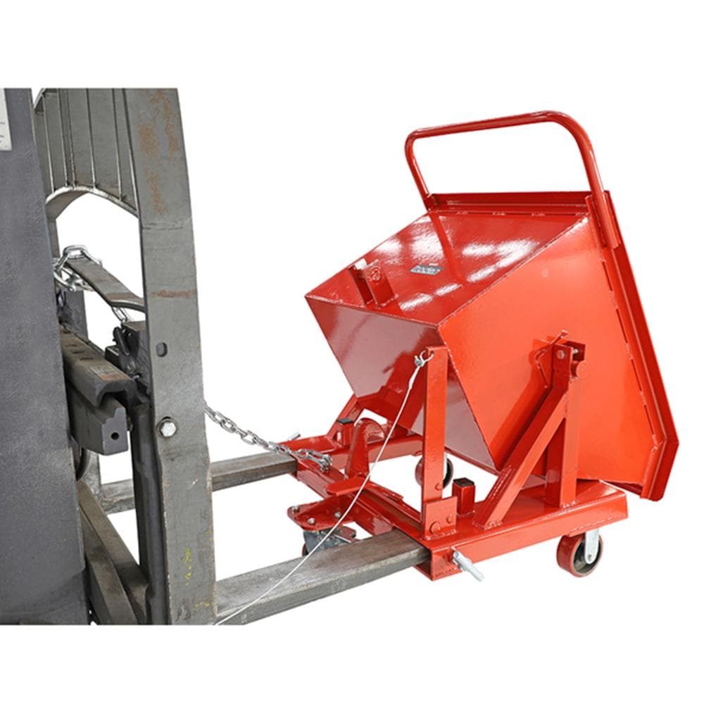 Troden Workshop Equipment Troden Lightweight Painted Forklift Waste Tipping Bin - 350kg Capacity