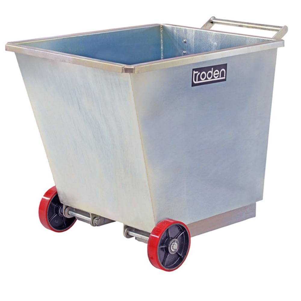 Troden Workshop Equipment Troden Lightweight Zinc Plated Forklift Tipping Bin - 350kg Capacity