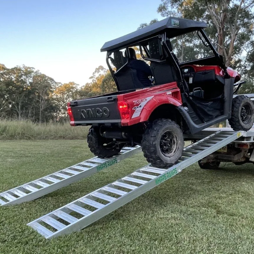 Whipps UTV & Golf Cart Ramps Whipps 1.5 Tonne Folding Aluminium UTV Side by Side Loading Ramps