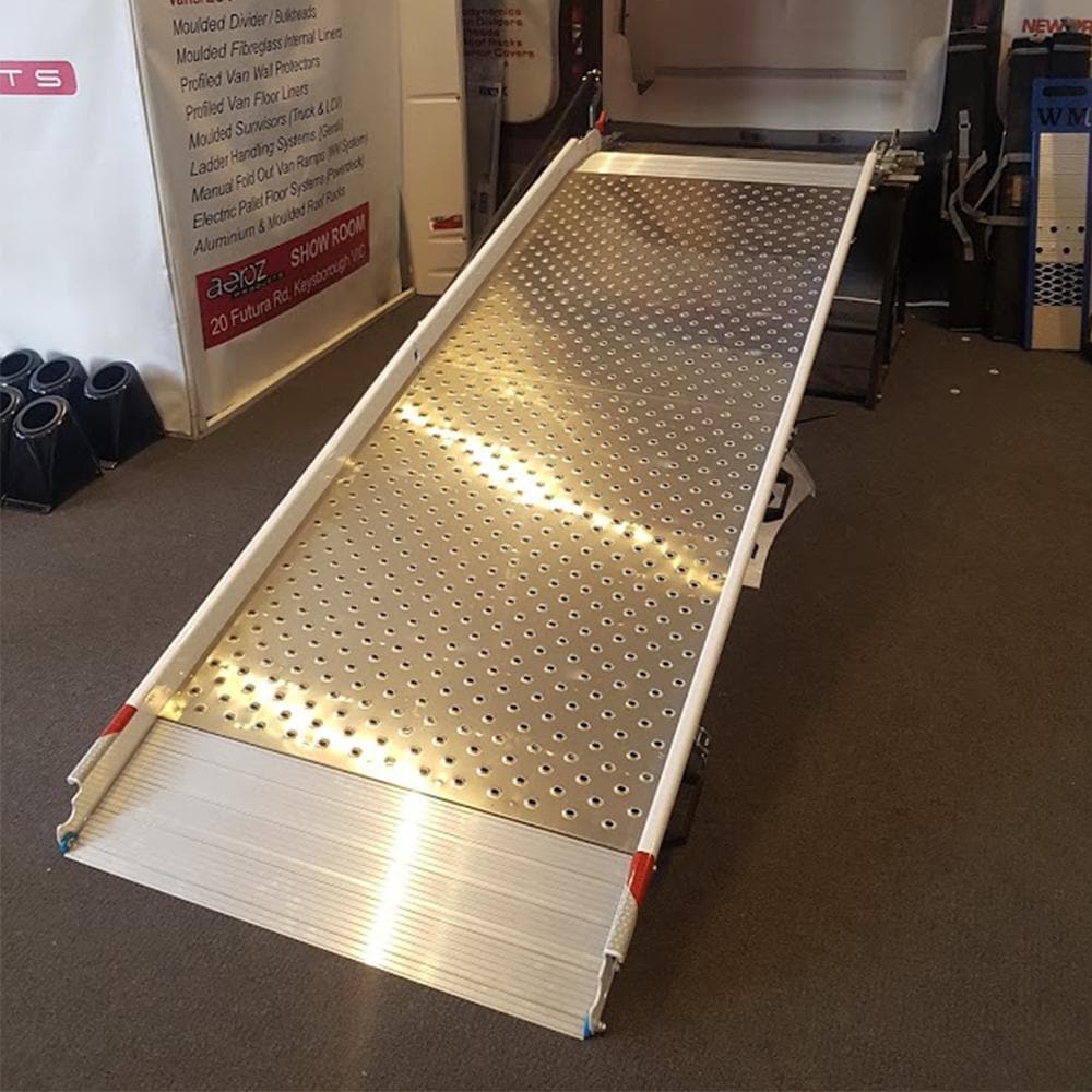 WM System Car & Truck WM System Aluminium Super-Light Van Ramp, 250kg Capacity