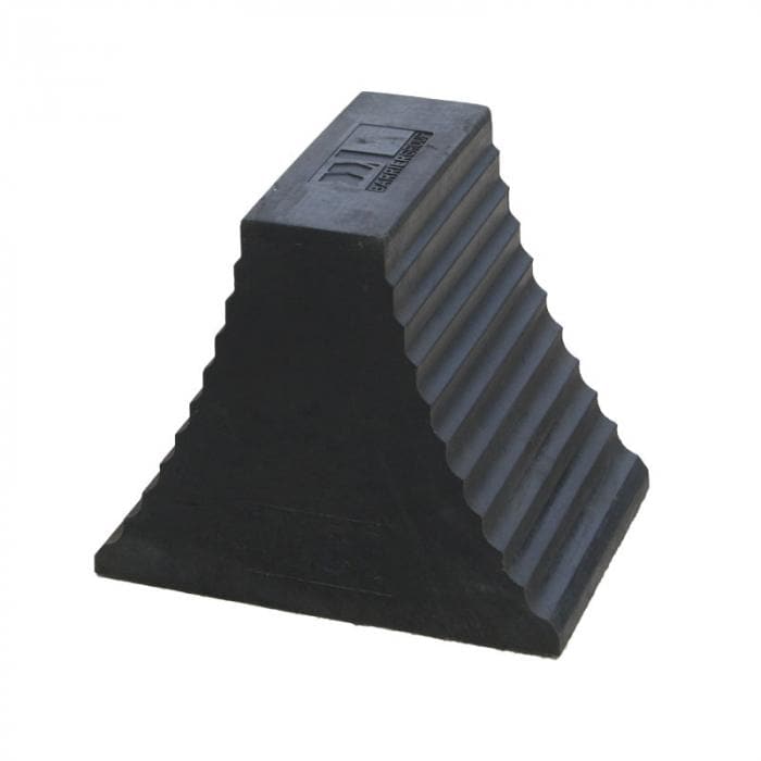 Barrier Group Recycled Rubber Wheel Chocks In Black - Barrier Group - Ramp Champ