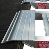 Whipps Heavy Duty Whipps Non-Folding Aluminium Curved Mower Ramps, Pair