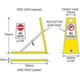 Barrier Group Parking Space Protector - No Parking No Entry - Barrier Group - Ramp Champ