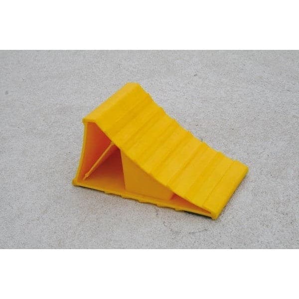 Barrier Group Yellow Plastic Wheel Chock - Barrier Group - Ramp Champ
