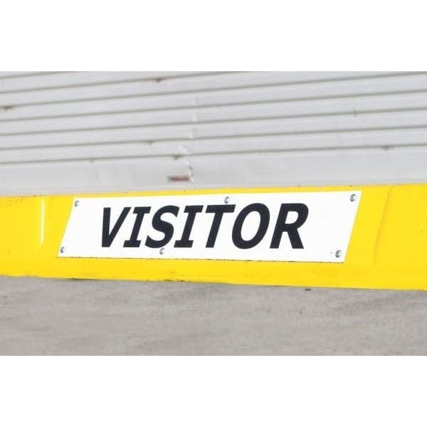 Barrier Group Wheel Stop Sign 75 x 450mm for Compliance Wheel Stop ...