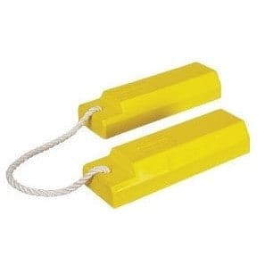 Checkers Aviation Wheel Chock 305mm Length - Roped Pair - Checkers - Ramp Champ