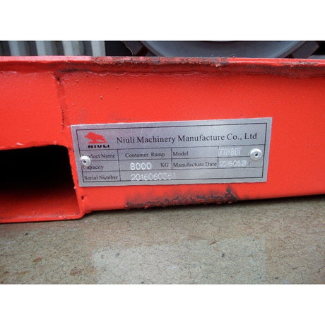 Niuli 8-Tonne Steel Container Floor Ramp - Niuli - Ramp Champ
