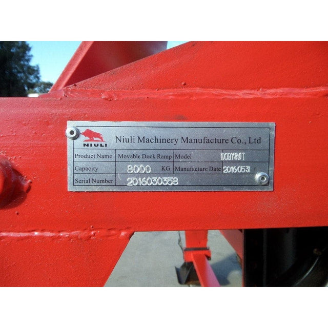 Niuli 8-Tonne Full-Size Steel Forklift Dock Ramp / Yard Ramp – Ramp Champ