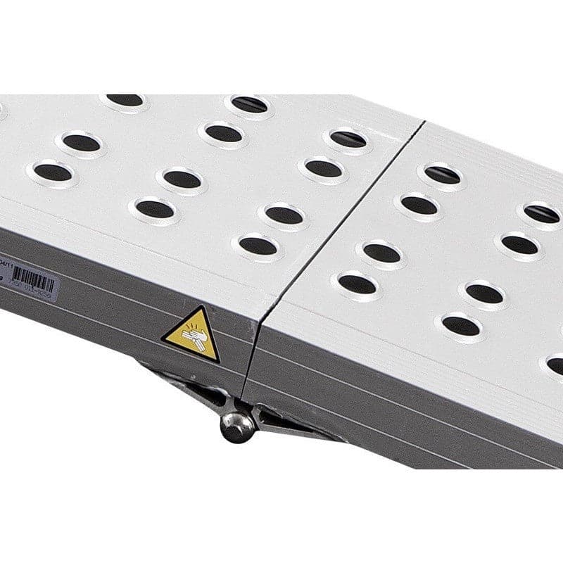 FEAL 2m x 400kg Heavy-Duty Folding Aluminium Loading Ramp, Single - Feal - Ramp Champ