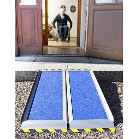 FEAL iRamp 520mm Folding Aluminium Wheelchair Ramp, 400kg Capacity - Feal - Ramp Champ