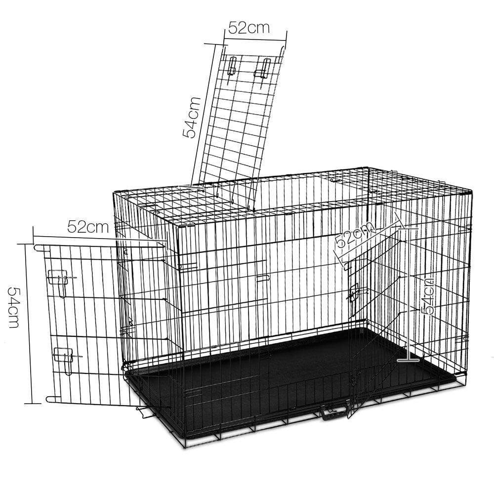 i.Pet 42inch Pet Cage - Black - Ramp Champ - Ramp Champ