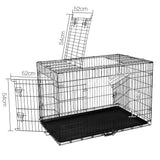 i.Pet 42inch Pet Cage - Black - Ramp Champ - Ramp Champ