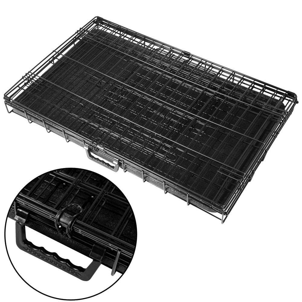 i.Pet 42inch Pet Cage - Black - Ramp Champ - Ramp Champ