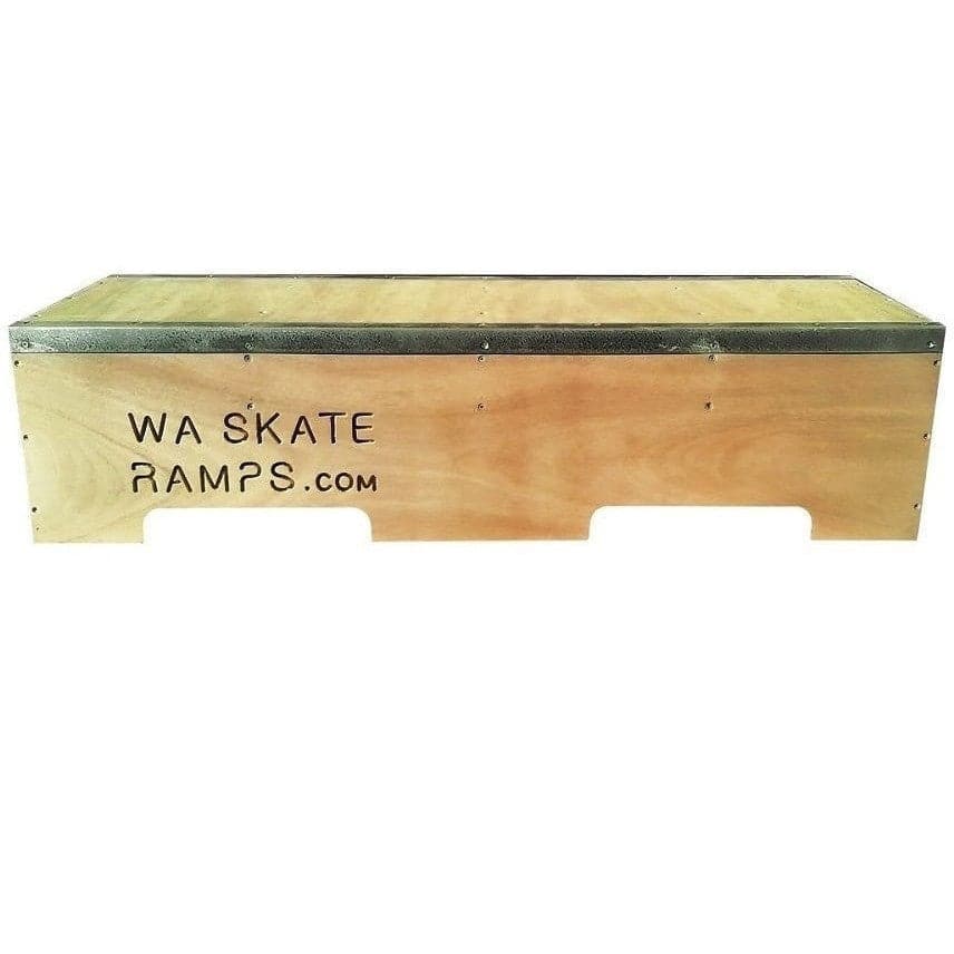 WA Skate Ramps 1.2m Long Skateboard Ledge Grind Box (4ft Long) - WA Skate Ramps - Ramp Champ