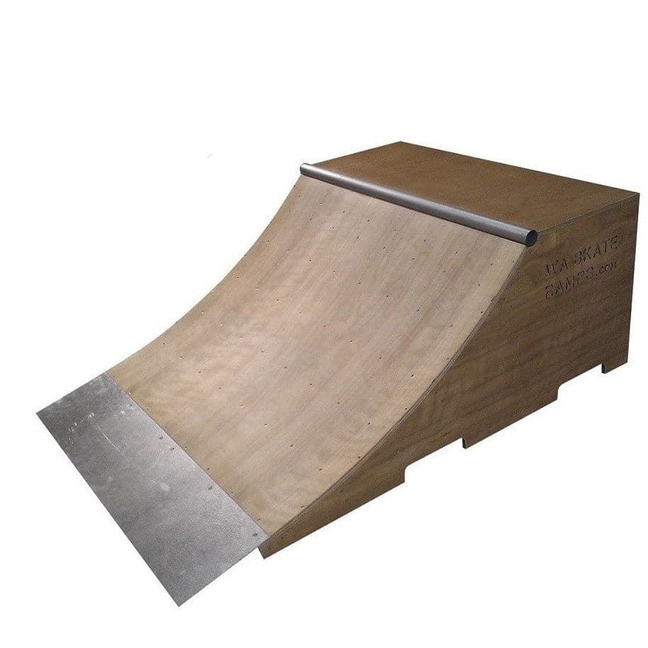 WA Skate Ramps 60cm x 2.4m Quarter Pipe Ramp (2ft High x 8ft Wide) - WA Skate Ramps - Ramp Champ