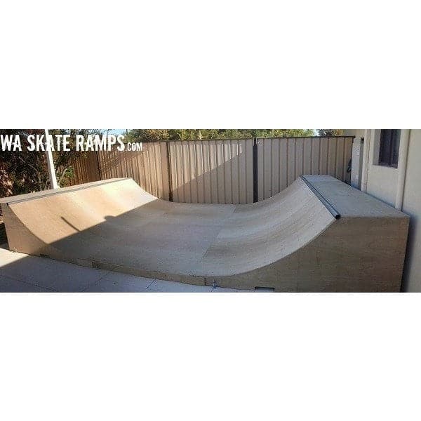 WA Skate Ramps 90cm High x 3.6m Wide Halfpipe (3ft High x 12ft Wide) - WA Skate Ramps - Ramp Champ
