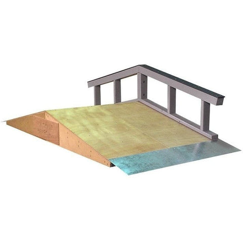 WA Skate Ramps Bump To Rail - Skateboard Jump Ramp Down Rail Set – Ramp ...